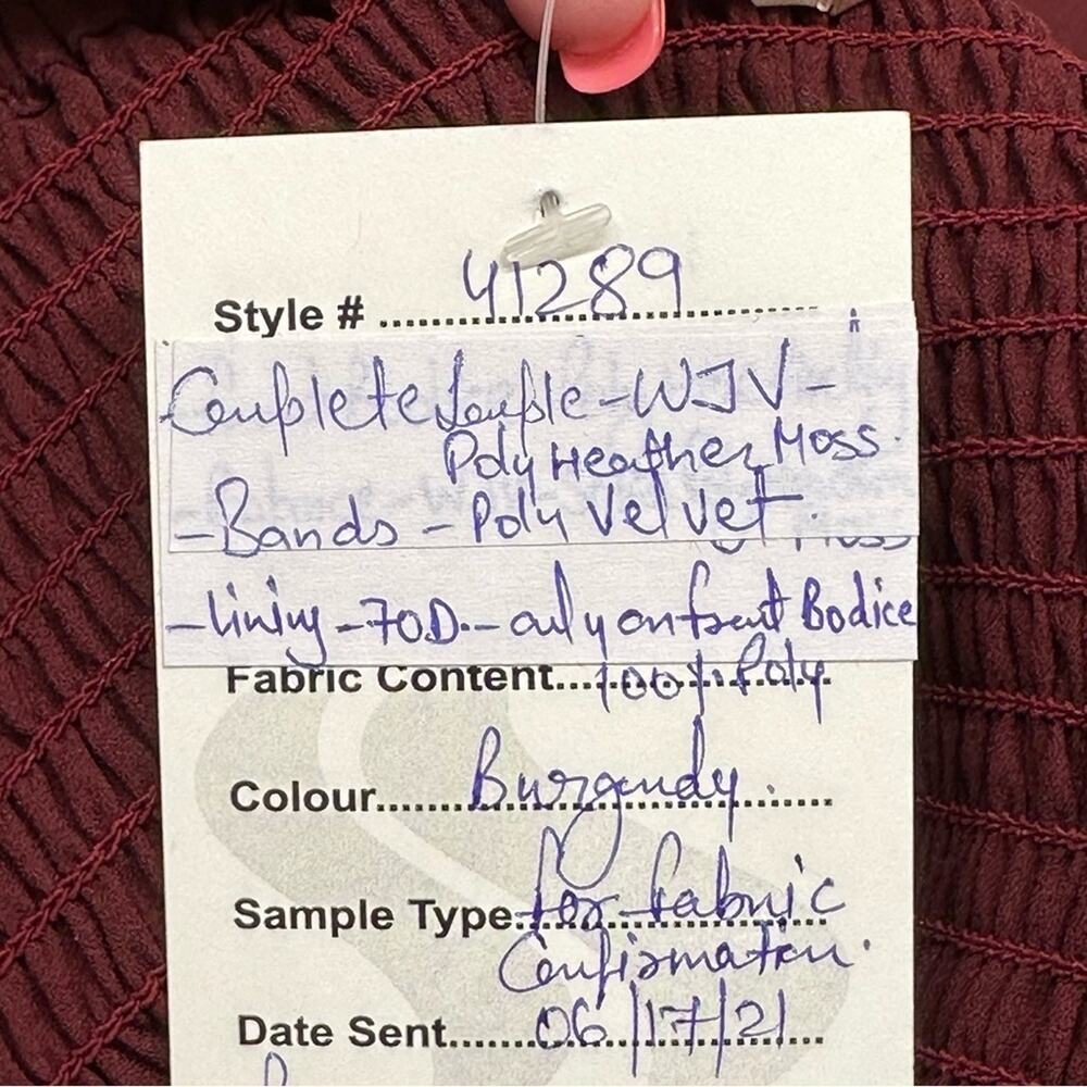 NWOT | B.O.G Collection | Sleeveless Jumpsuit | Burgundy | Small?? - Picture 8 of 13